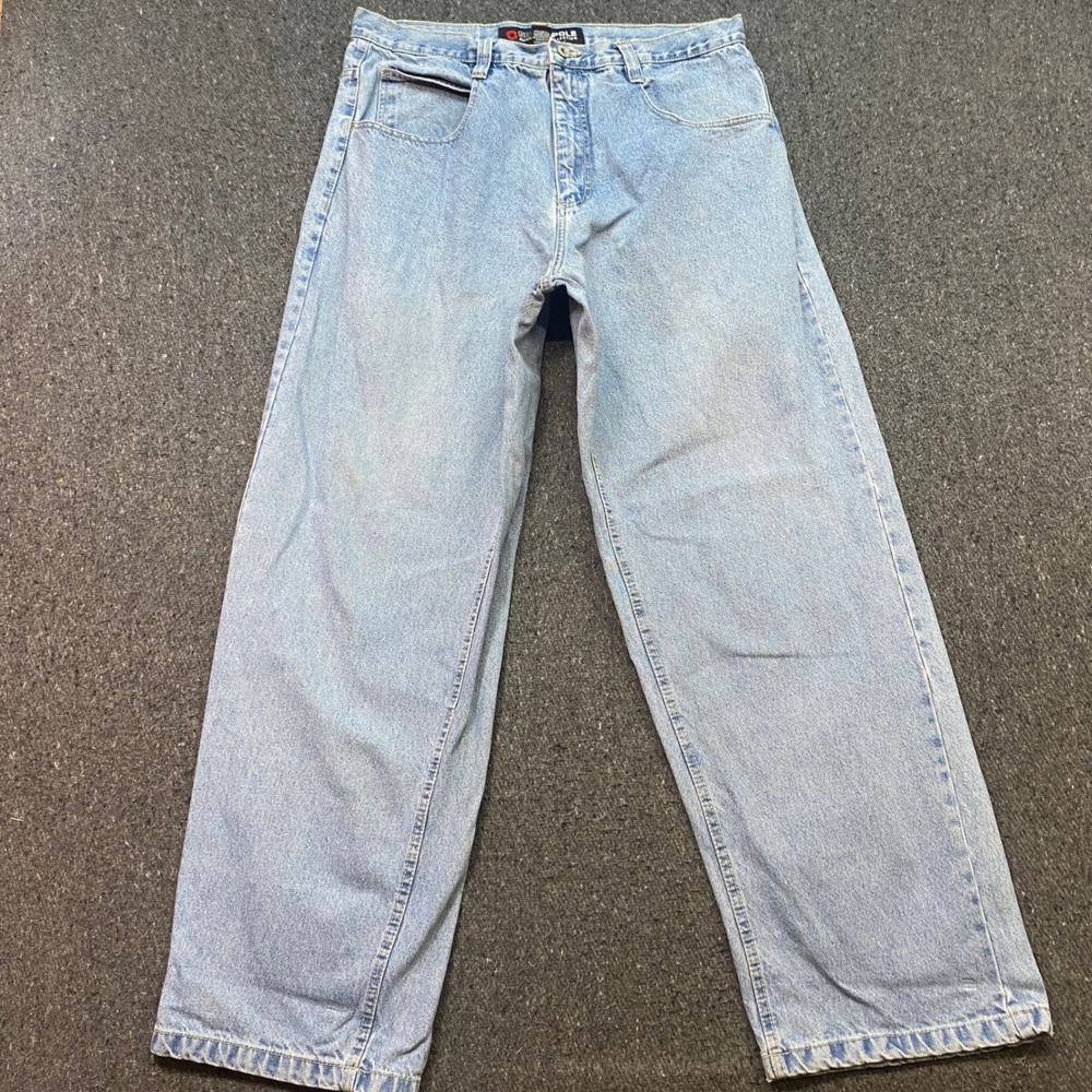 Southpole Authentic Collection Jeans 38 Mens Blue Baggy Y2K Skater Wide Leg